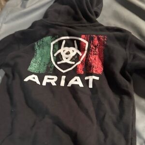 Ariat Black Hoodie with Tricolor Logo